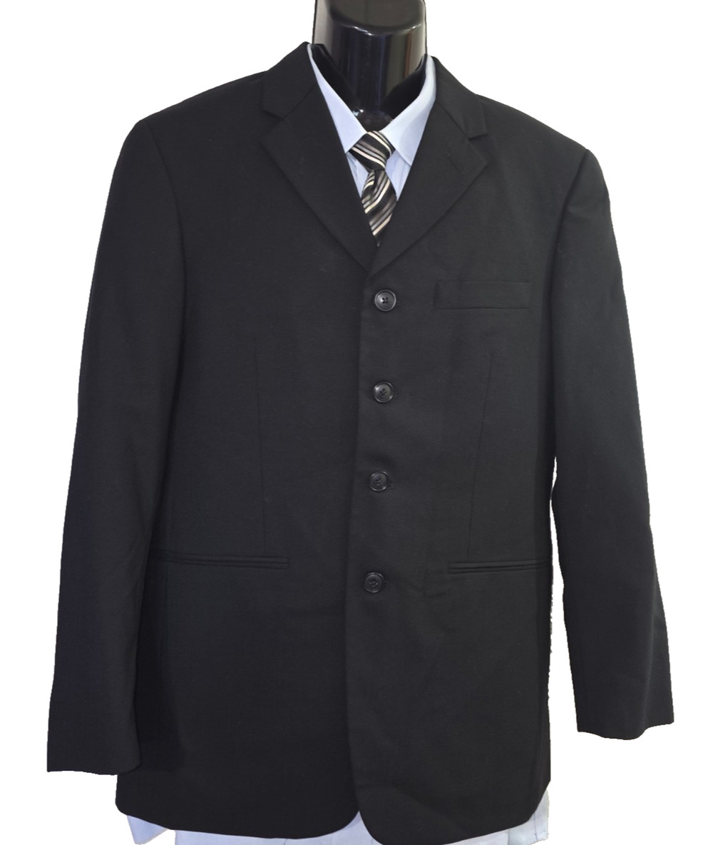 Versini Men’s Black Suit Jacket Classic Formal Size 36 M014A